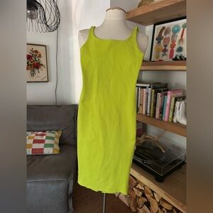 Zara Neon Green Midi Dress